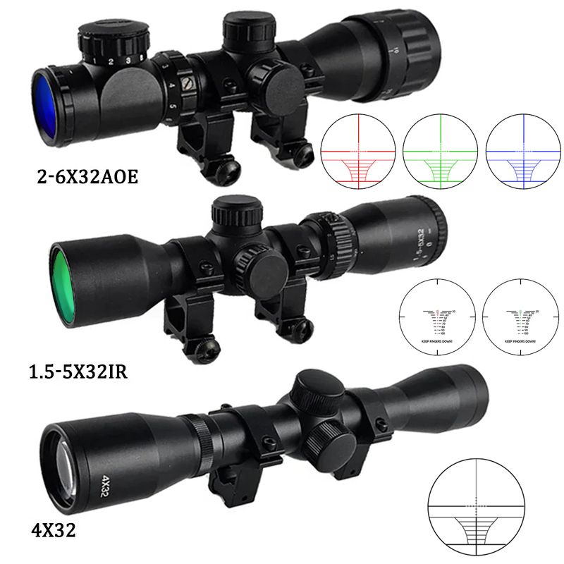 Crossbow Scope Sight - 4x32 1.5-5x32IR 2-6X32AOE Taktisches Zielfernrohr für