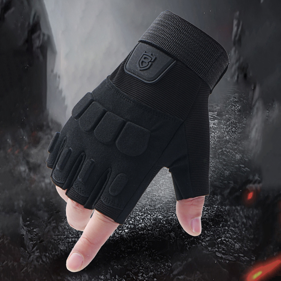 Outdoor Hunting Names - Jagd-Trainingshandschuhe, Halbfinger-Handschuhe, atmungsaktiv, rutschfest, für Sport,