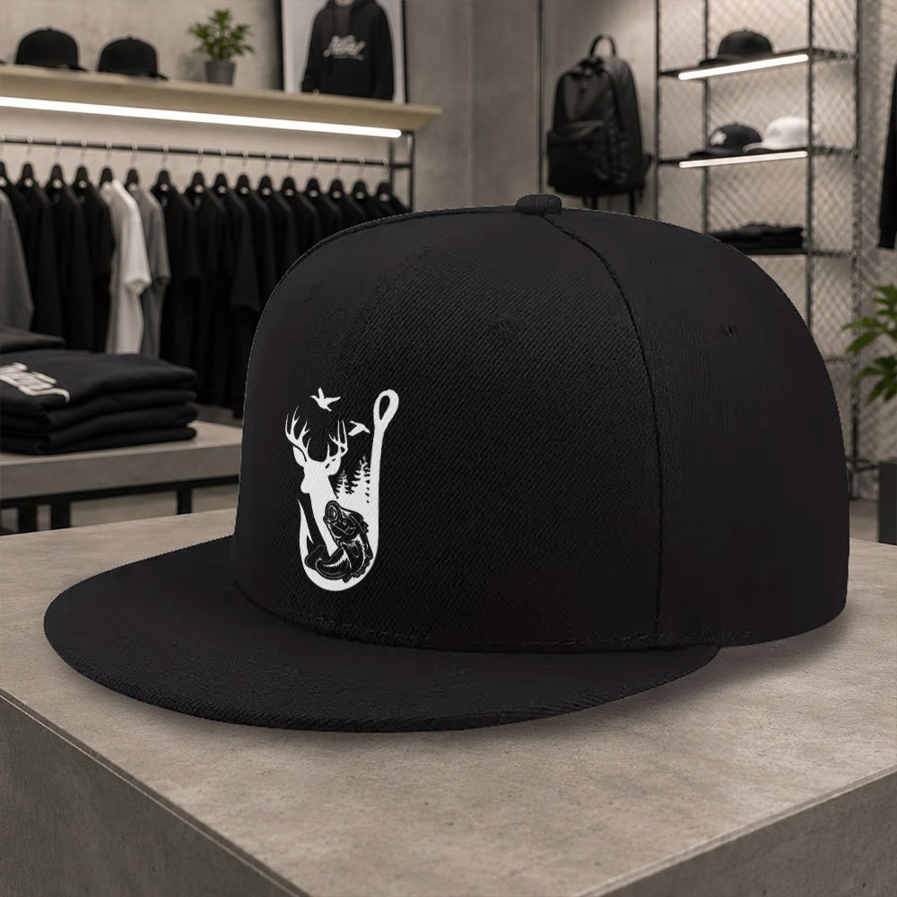Hunting Outdoor Christmas Decorations - Unisex-Baseballkappe mit Entenschnabel-Design und Jagd- &