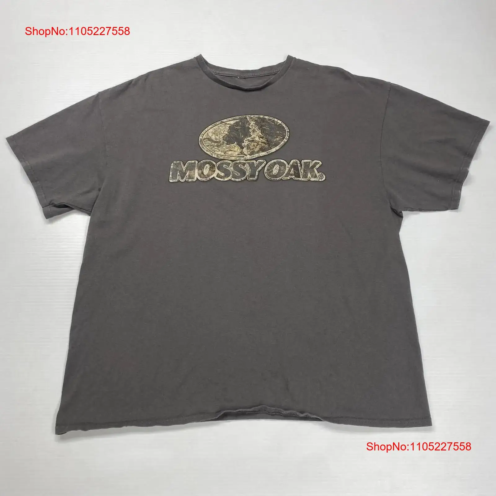 Hunting Outdoor Logos - Mossy Oak Herren-T-Shirt M Grau Camo