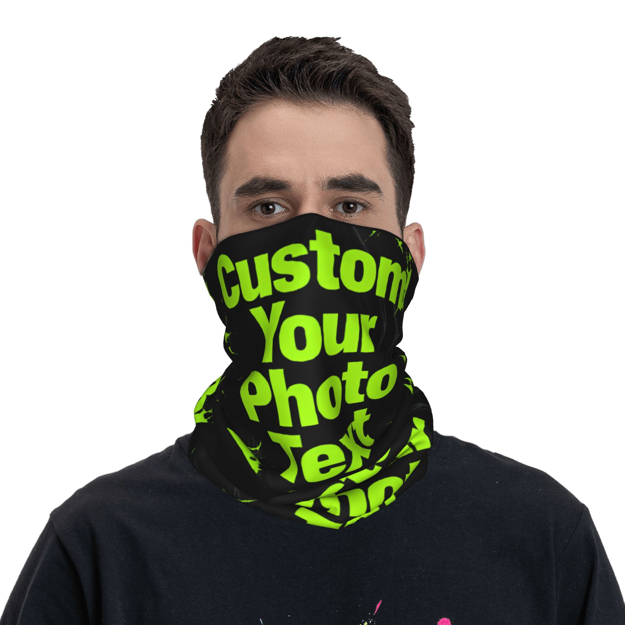 Hunting Outdoor Logos - Individuell Anpassbares Bandana mit Eigenem Foto,
