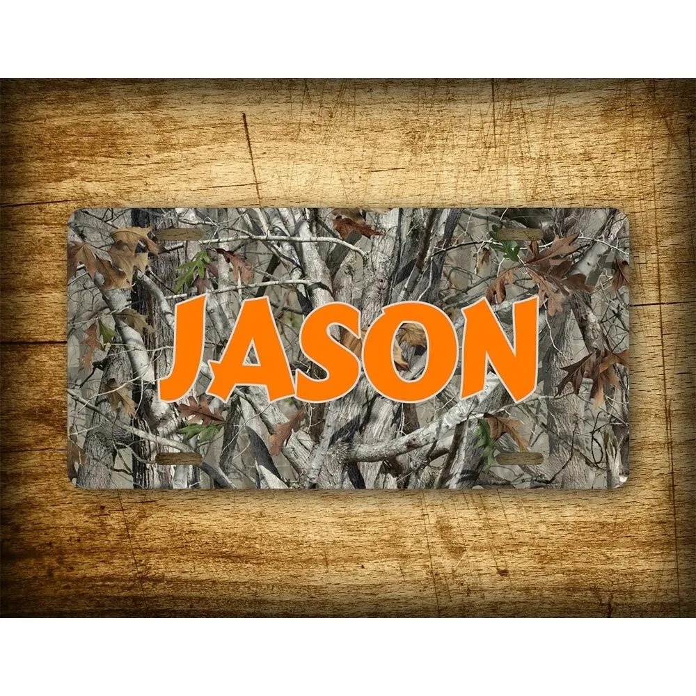 Outdoor Hunting Names - 1 Stück Personalisierte Metall-Dekorationsplakette mit individuellem