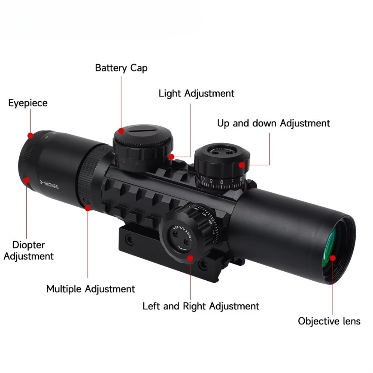 3-9x26EG Zielfernrohr Taktisch – Crossbow Scope Sight Bewertung und Preis