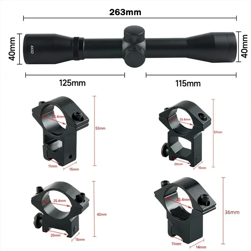 4x32 1.5-5x32IR 2-6X32AOE Takt – Crossbow Scope Sight Bewertung und Preis
