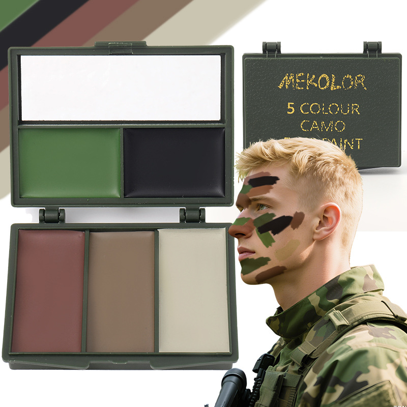 5-Farben-Wald-Camo-Compac-Gesi – Camo Face Paint Bewertung und Preis
