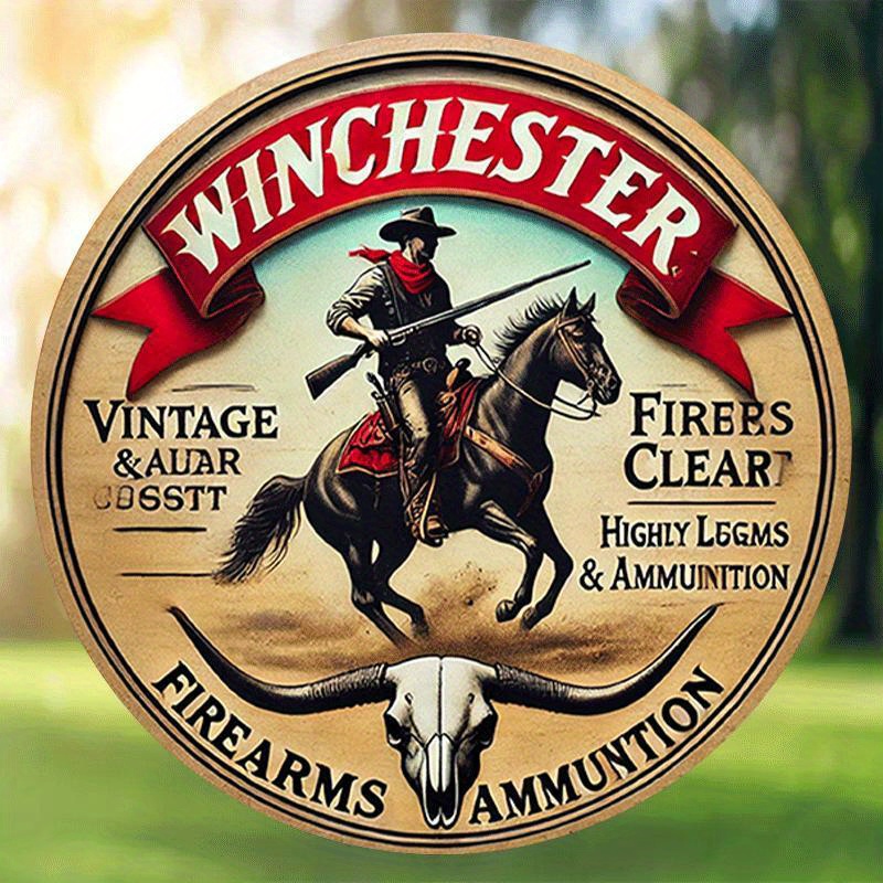 Winchester Vintage rundes Meta – Hunting Outdoor Christmas Decorations Bewertung und Preis