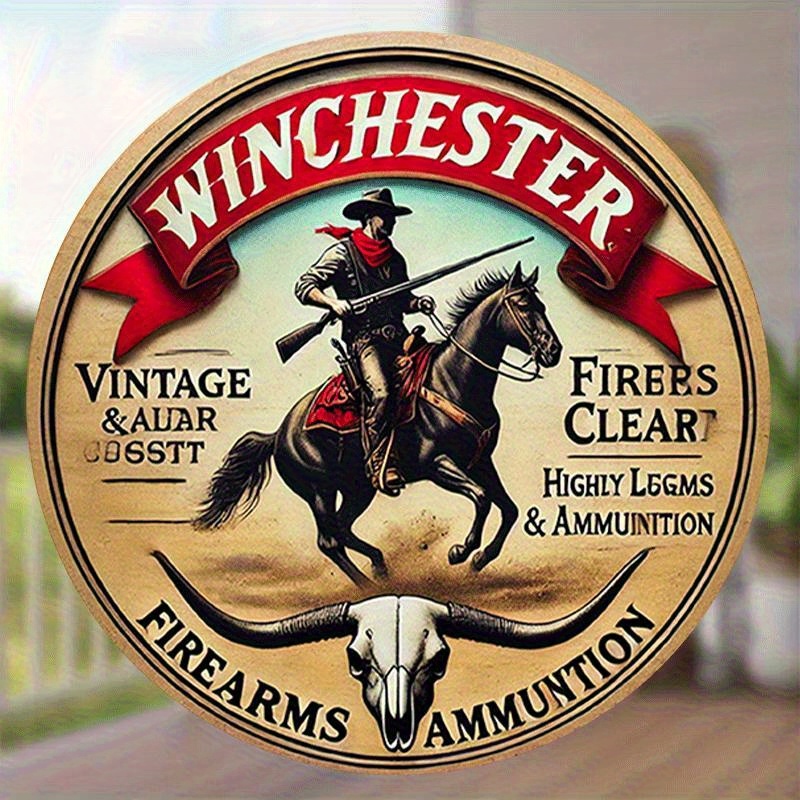 Winchester Vintage rundes Meta – Hunting Outdoor Christmas Decorations Bewertung und Preis