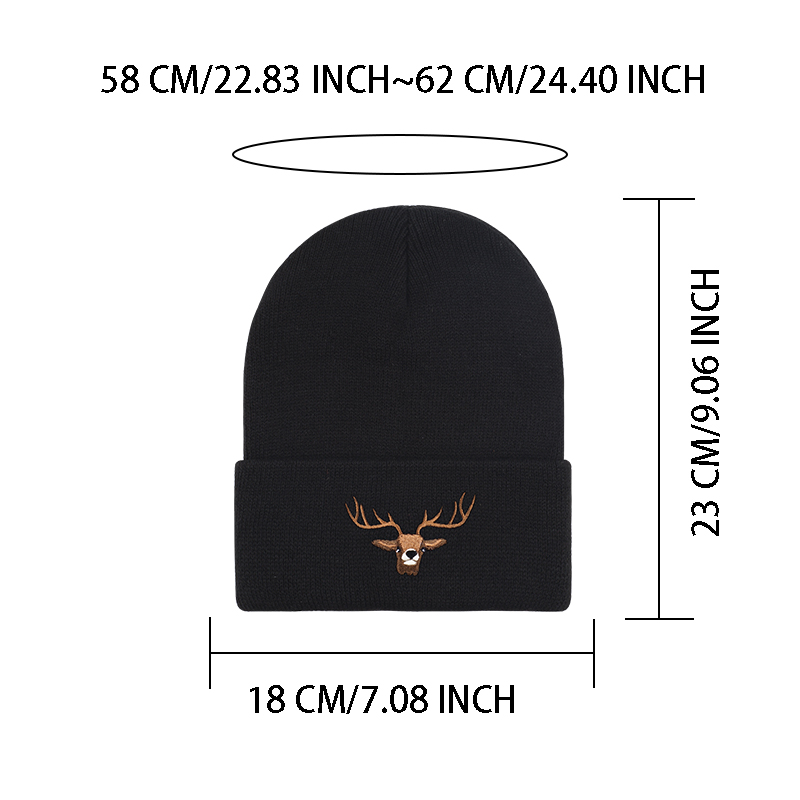 Gestickte Strickmütze mit Hirs – Hunting Outdoor Christmas Decorations Bewertung und Preis