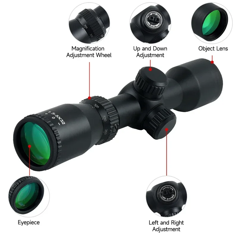 1,5-5X32 Zielfernrohr für Armb – Crossbow Scope Sight Bewertung und Preis