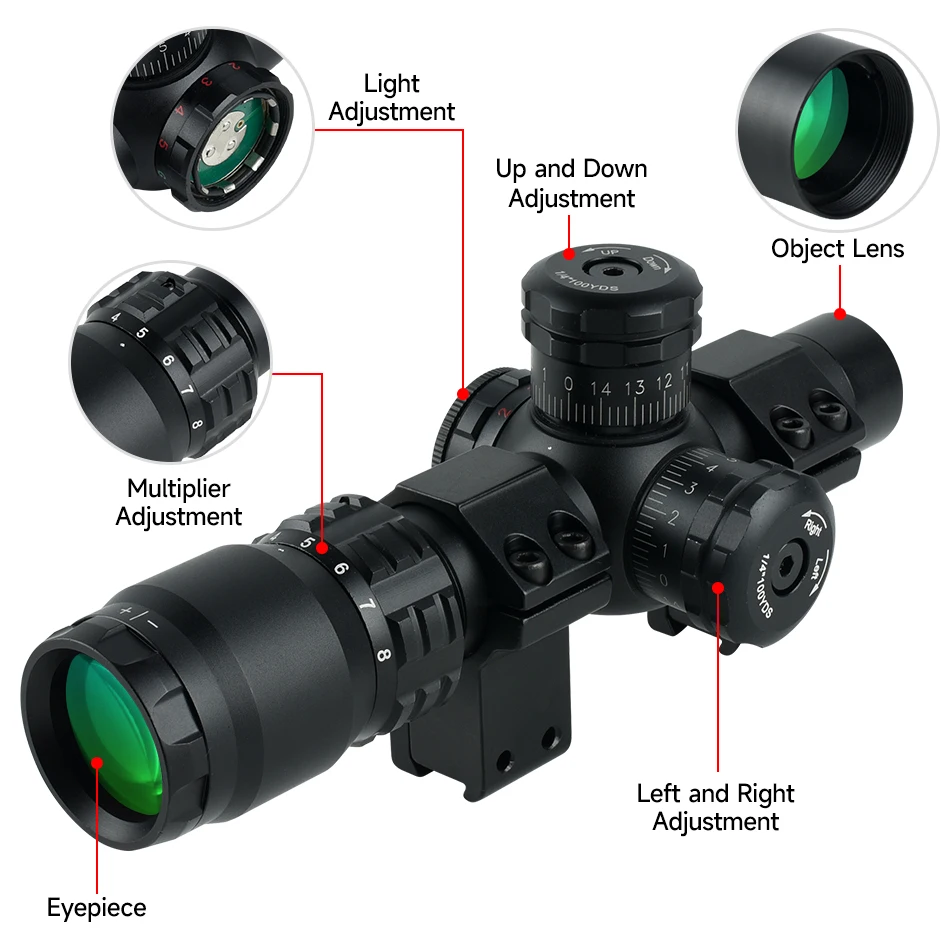 2-8x20IR Jagd Zielfernrohre Ou – Crossbow Scope Sight Bewertung und Preis