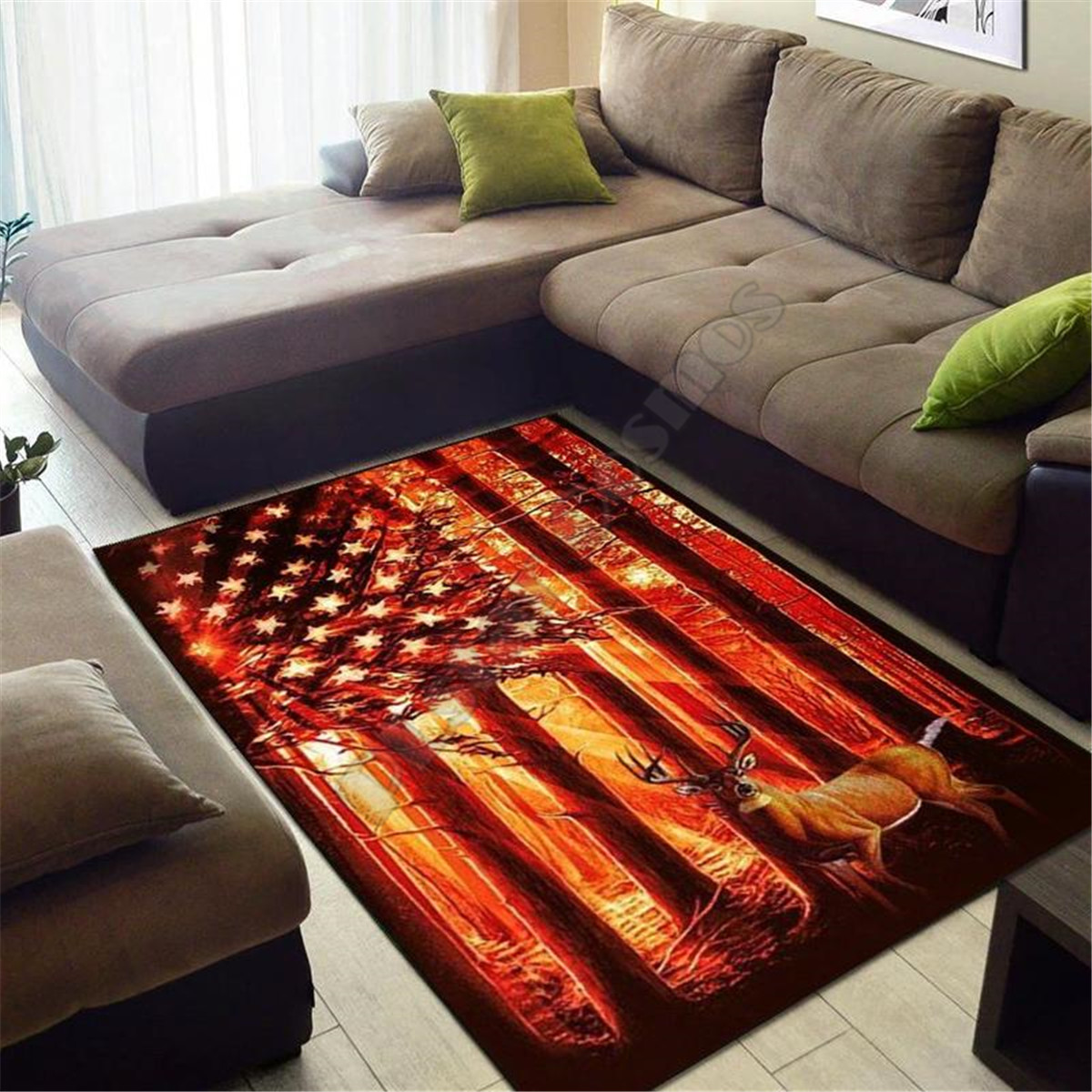 Teppich mit Hirschmotiv, 3D-ge – Hunting Outdoor Mat Bewertung und Preis