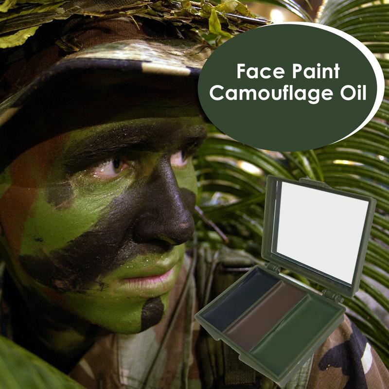 3-Farben-Armee-Fans CS Schieße – Camo Face Paint Bewertung und Preis